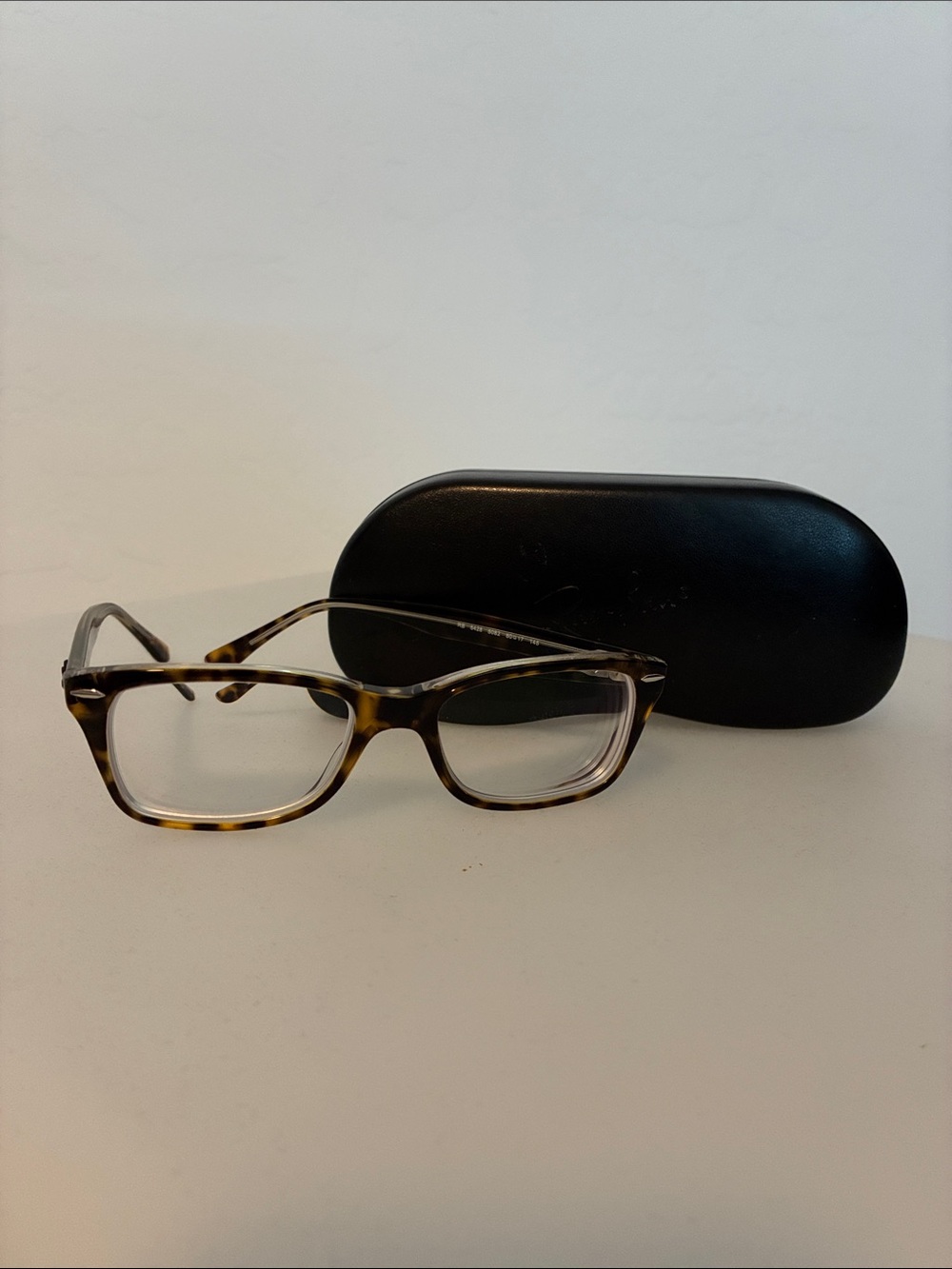 Ray-Ban Tortoise Shell Pattern Clear Frame Eyeglasses
